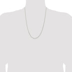 Sterling Silver Rhodium-Plated 1.1mm Diamond-Cut Round Box Chain