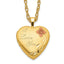 1/20 Gold-Filled 16mm Enameled Flower I Love You Heart Locket Necklace