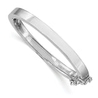 Sophia Jewelers Sterling Silver Children's Safety Hinged Bangle Polished Finish