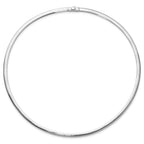 14K 4mm Two-tone Reversible Omega Necklace