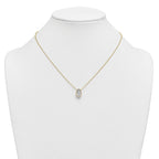 14k 2 1/2 carat Certified Lab Grown Diamond VS+ F+ Pear Complete 18 inch Bezel Set Solitaire Necklace