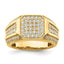 14k 1/3 carat Lab Grown Diamond VS/SI+ G+ Men's Ring