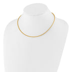 2.0mm 14K Two-Tone Gold Omega Chain