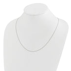 Adjustable Wheat Chain in 14K White Gold, 0.85mm