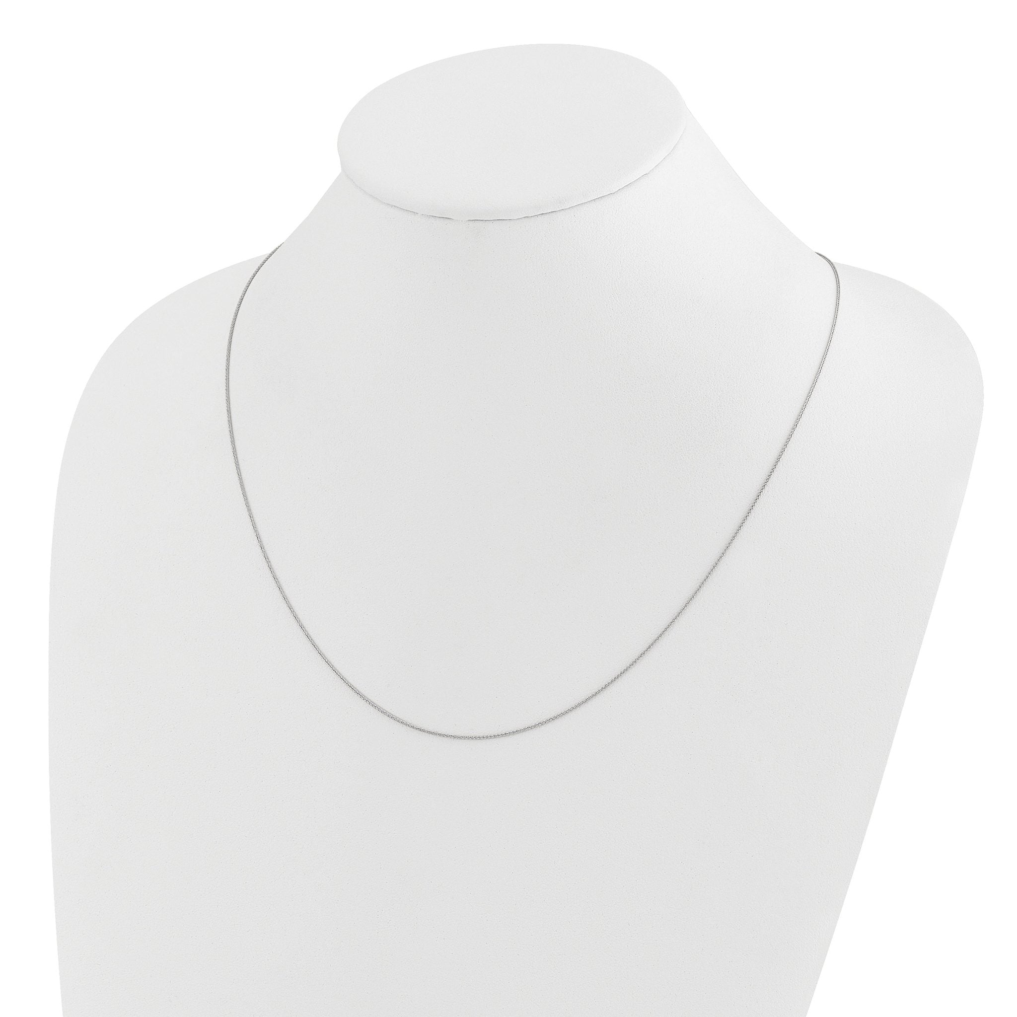 Adjustable Wheat Chain in 14K White Gold, 0.85mm