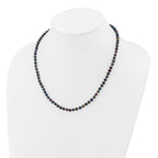 14k 4-5mm Black Near-Round Freshwater Cultured Pearl 7.5 inch Bracelet