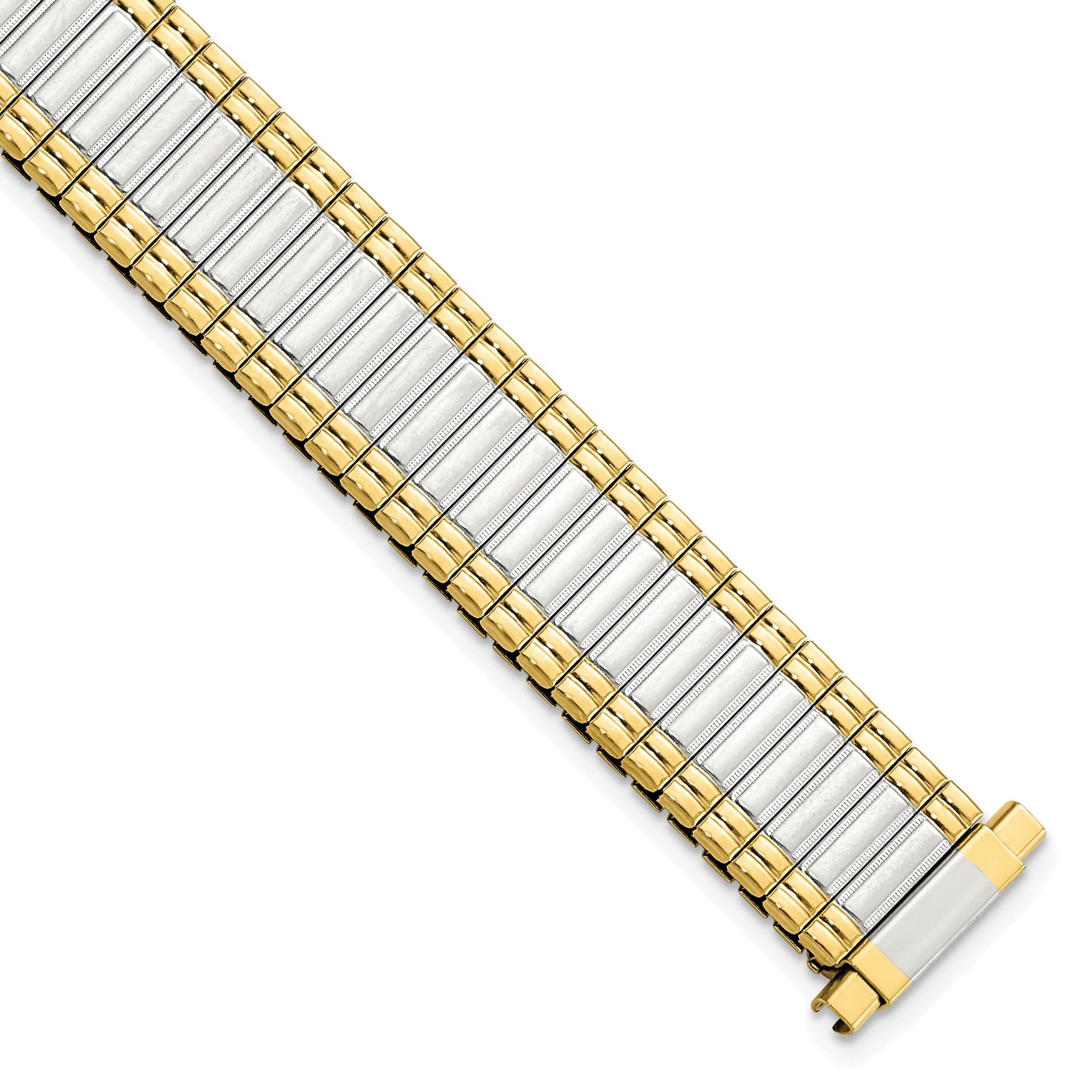 Two-Tone Expansion Watch Band in Stainless Steel