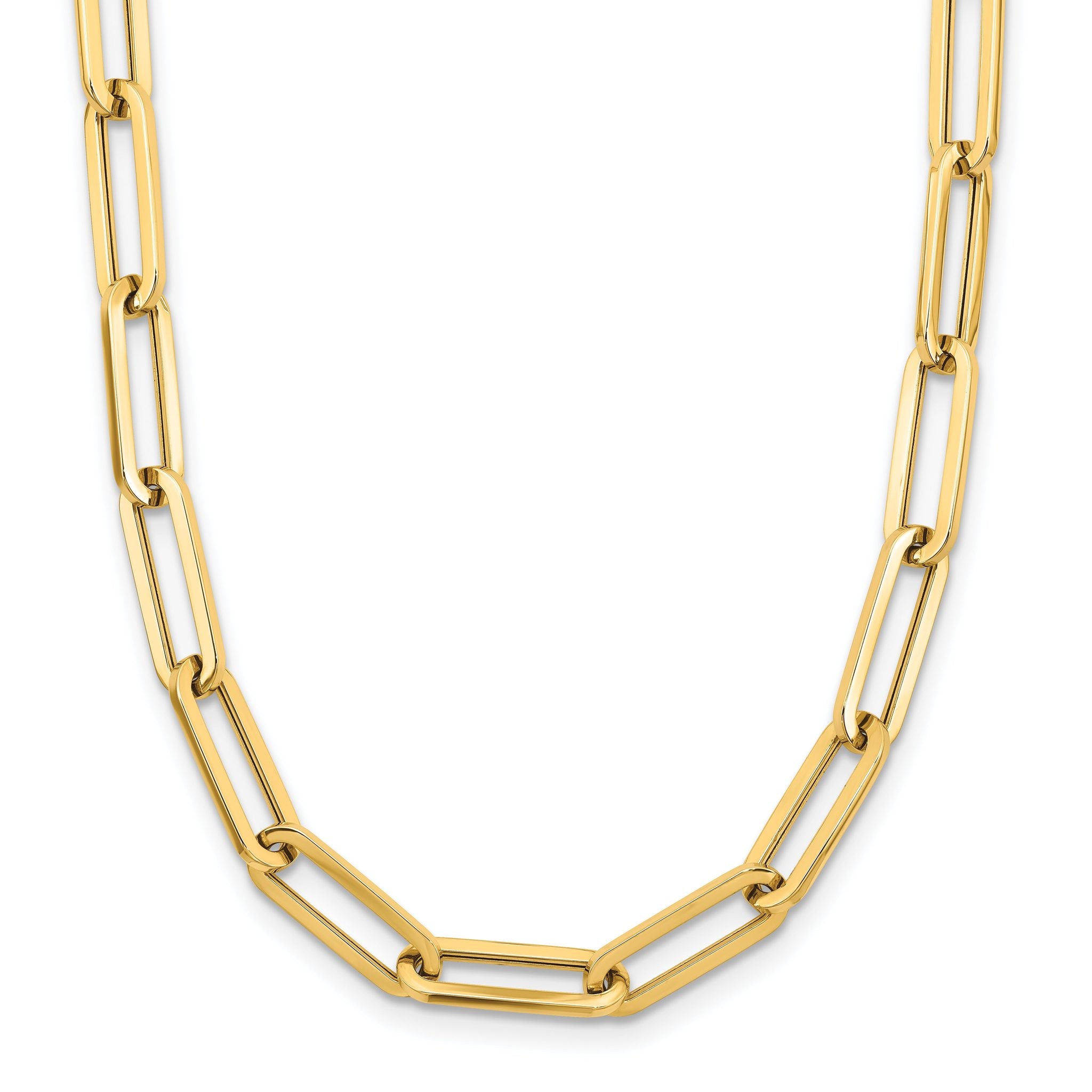 14K Polished Fancy Link Necklace Main image