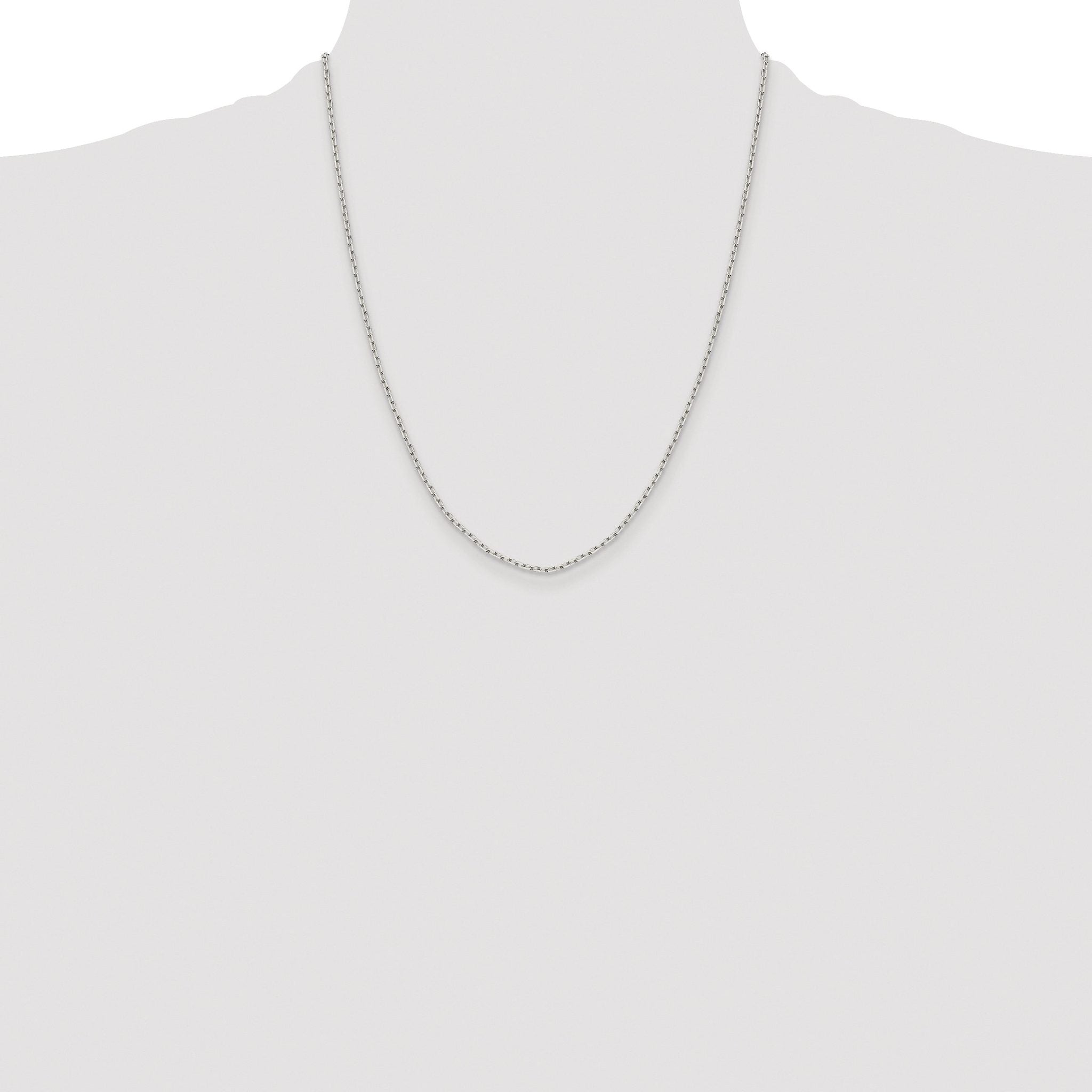 Diamond-Cut Cable Chain Necklace in Sterling Silver