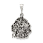 Sterling Silver 925 Men's Antiqued Charm Pendant by Sophia Jewelers
