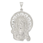 Sterling Silver 925 Ecce Homo Pendant with Polished Anti-Tarnish Finish