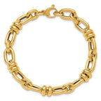 14K Polished Fancy Link Bracelet