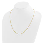 Diamond-Cut Wheat Chain Necklace in 14K Yellow Gold, 1.2mm