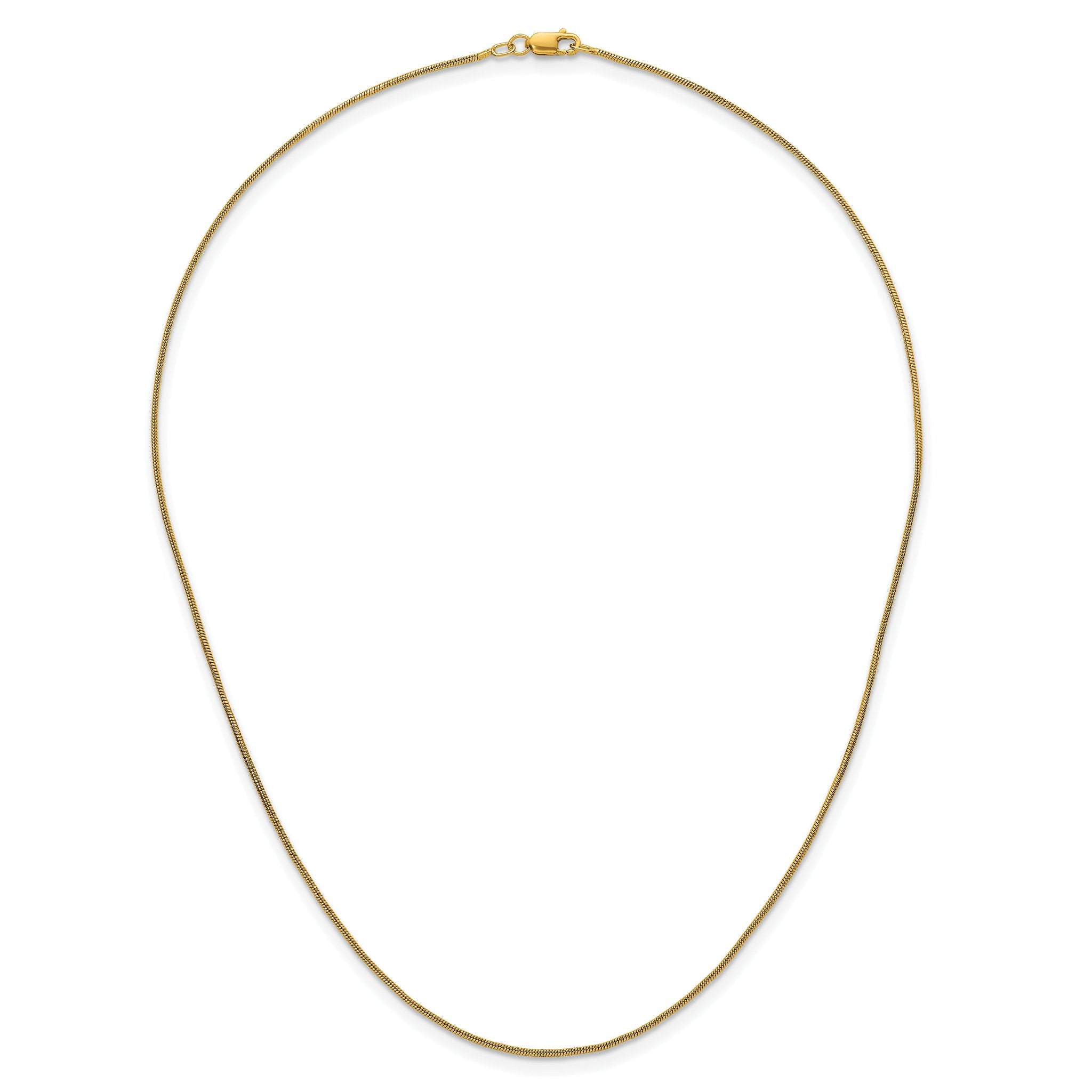 14K Gold Filled Snake Chain Necklace in 1.0mm Width