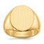 10k 18.5x14.0mm Open Back Men's Signet Ring