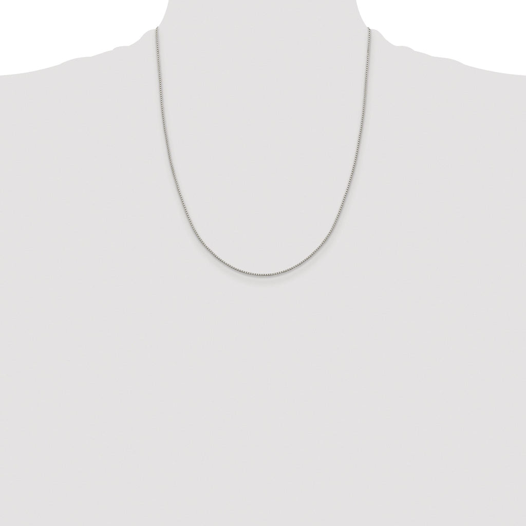8-Sided Box Chain Necklace in Sterling Silver