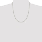 8-Sided Box Chain Necklace in Sterling Silver