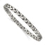 Sophia Jewelers Women's Polished Antiqued Sterling Silver Slip-On Bangle