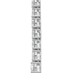 14k White Gold 50 7/8 carat Lab Grown Diamond VS+ F+ Complete Round 20 inch Graduated Tennis Necklace