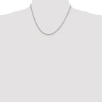 Round Box Chain Necklace in Sterling Silver, 1.75mm