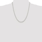 Paperclip Chain Necklace in Sterling Silver, 4.5mm