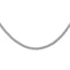 Sterling Silver Rhodium-Plated CZ Riviera Necklace Unisex 17 Polished