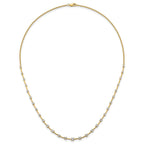 14k 2 carat Lab Grown Diamond VS+ F+ Complete 18 inch Fashion Tennis Necklace