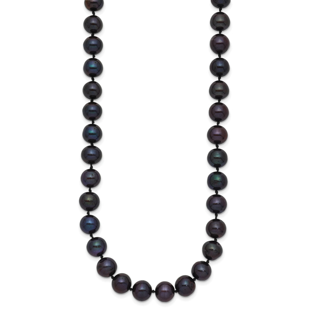 14K Gold Filled 7-8mm Black Cultured Freshwater Pearl Necklace