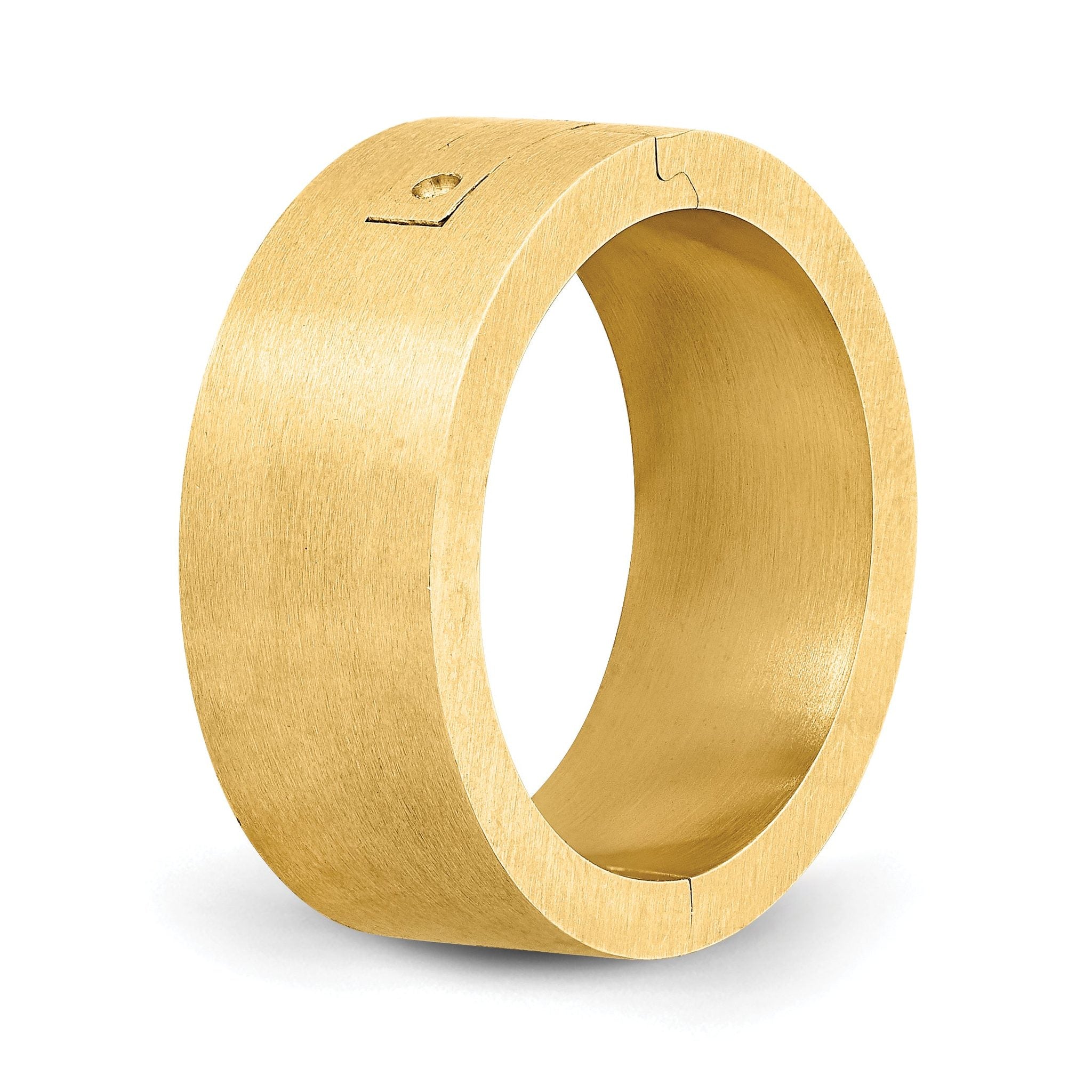 14k Yellow Gold 8mm CLIQ Hinged Shank Size 8.5
