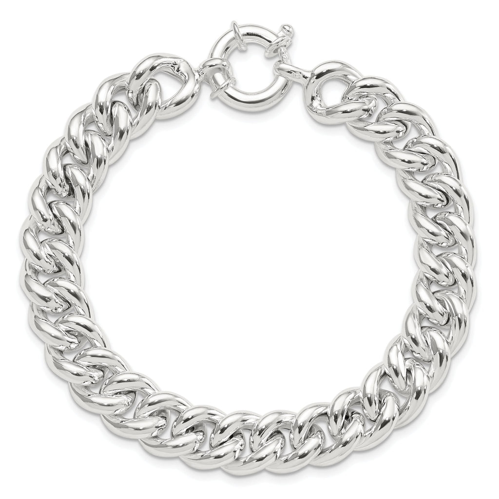 Sterling Silver Polished Curb Link Bracelet