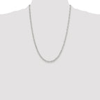 Polished Paperclip Chain Necklace in Sterling Silver, 3.5mm