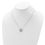 Cheryl 925 Sterling Silver Two-Tone CZ Owl Necklace Elegant Gift-Ready Design