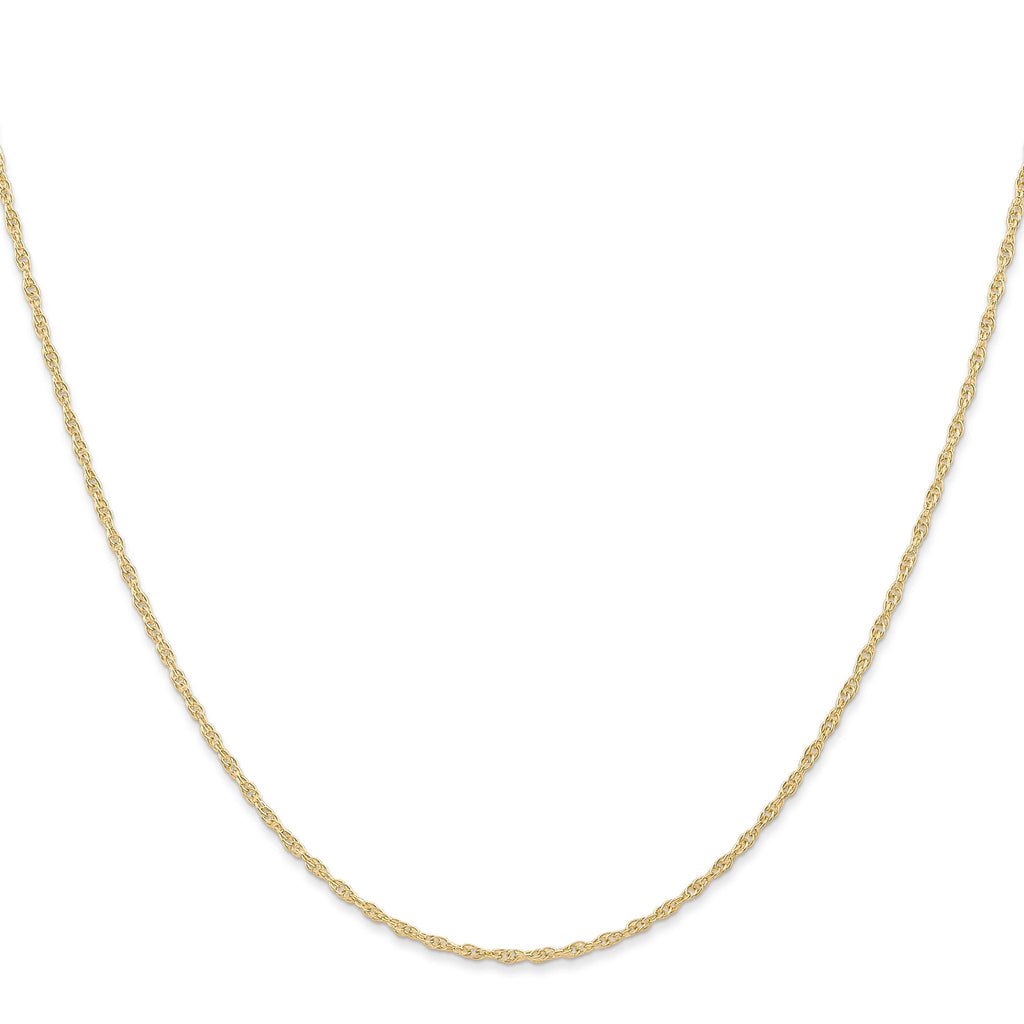 Women's 14K Yellow Gold Solid Carded Chain Necklace 1.15mm
