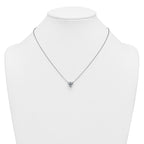 14k White Gold 2 1/2 carat Certified Lab Grown Diamond VS+ F+ Heart Complete 18 inch Four Prong Pendant Necklace
