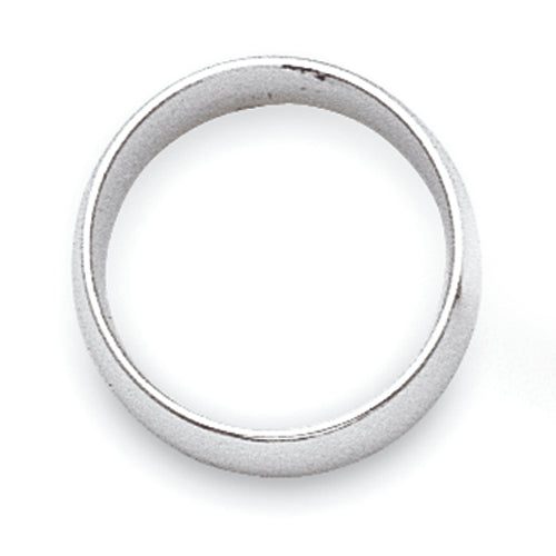 2.0mm 10K White Gold Standard Half Round Wedding Band Secondary image