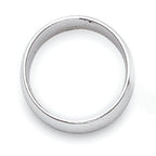 2.0mm 10K White Gold Standard Half Round Wedding Band