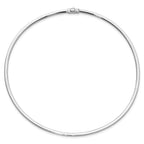 14K 3mm Two-tone Reversible Omega Necklace