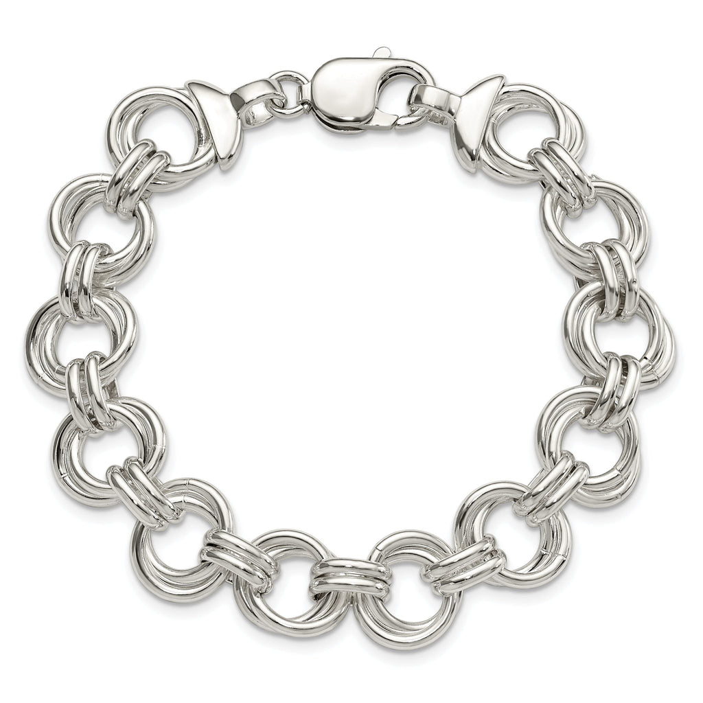 Sterling Silver Fancy Link Bracelet