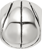 Sterling Silver Reflections Basketball Bead