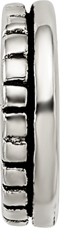 Sterling Silver Reflections Notched Spacer Bead