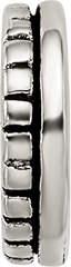 Sterling Silver Reflections Notched Spacer Bead