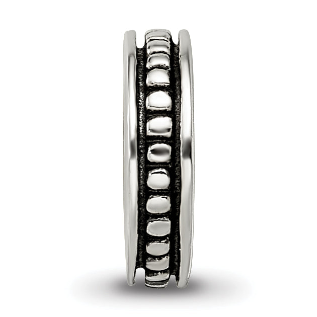 Sterling Silver Reflections Notched Spacer Bead
