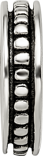 Sterling Silver Reflections Notched Spacer Bead