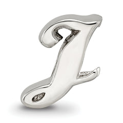 Sterling Silver Reflections Letter J Script Bead