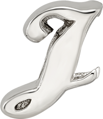 Sterling Silver Reflections Letter J Script Bead