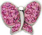 Sterling Silver Reflections Pink Preciosa Crystal Butterfly Bead