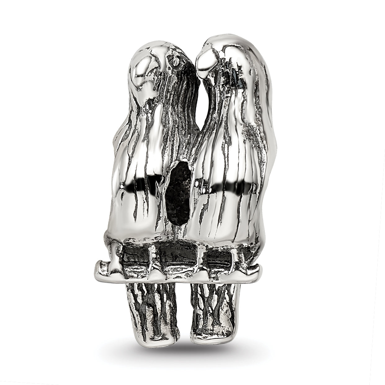 Sterling Silver Reflections Love Birds Bead