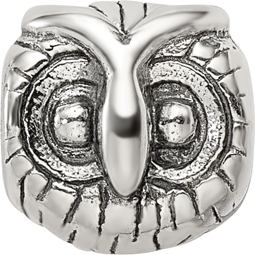 Sterling Silver Reflections Owl Head Bead