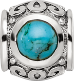 Sterling Silver Reflections Turquoise Bead
