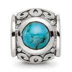 Sterling Silver Reflections Turquoise Bead